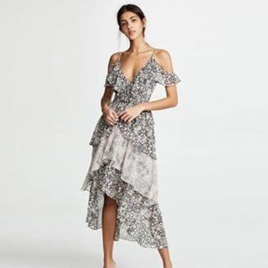 MISA Los Angeles Idalia Ruffle Midi Dress
